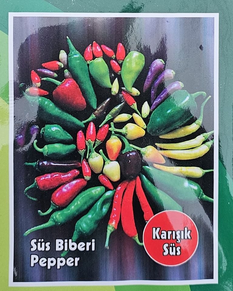 Karışık Yediveren Süs Biberi Tohumu Paketi